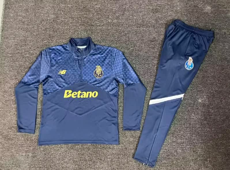 AAA Quality Porto 25/26 Dark Blue Soccer Tracksuit AAA Quality Porto 25/26 Dark Blue Soccer Tracksuit