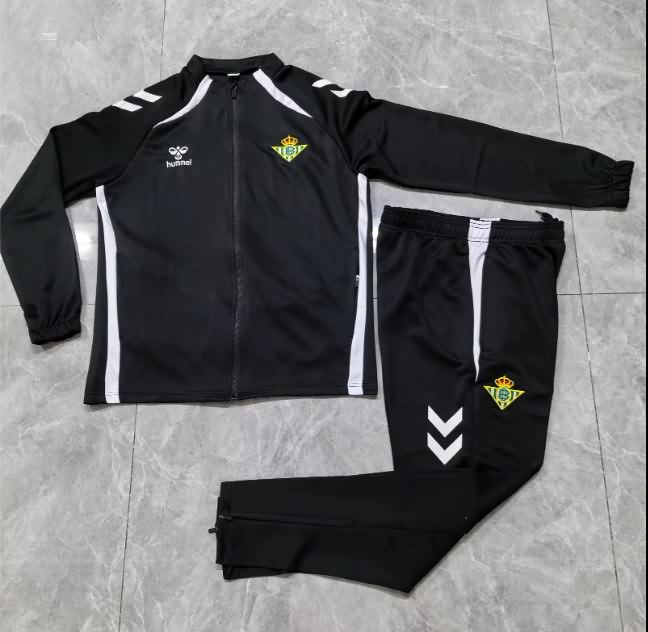 AAA Quality Real Betis 25/26 Black Soccer Tracksuit 02