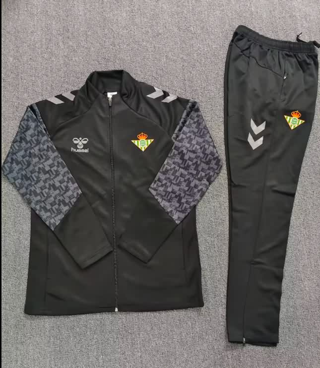 AAA Quality Real Betis 25/26 Black Soccer Tracksuit 03
