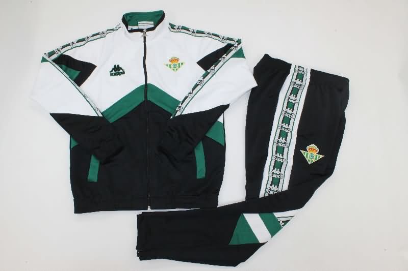 AAA Quality Real Betis 25/26 Black White Soccer Tracksuit