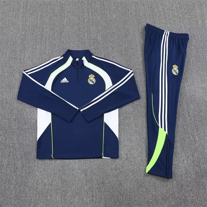 AAA Quality Real Madrid 25/26 Dark Blue Soccer Tracksuit