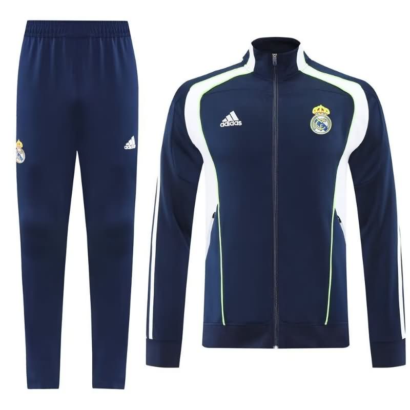 AAA Quality Real Madrid 25/26 Dark Blue Soccer Tracksuit 03