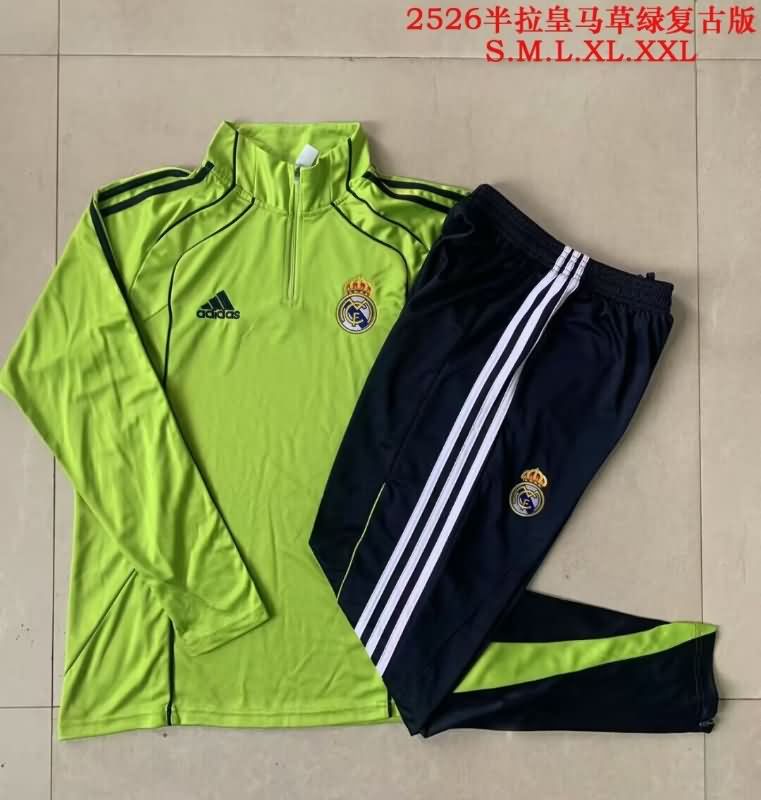 AAA Quality Real Madrid 25/26 Green Soccer Tracksuit 03