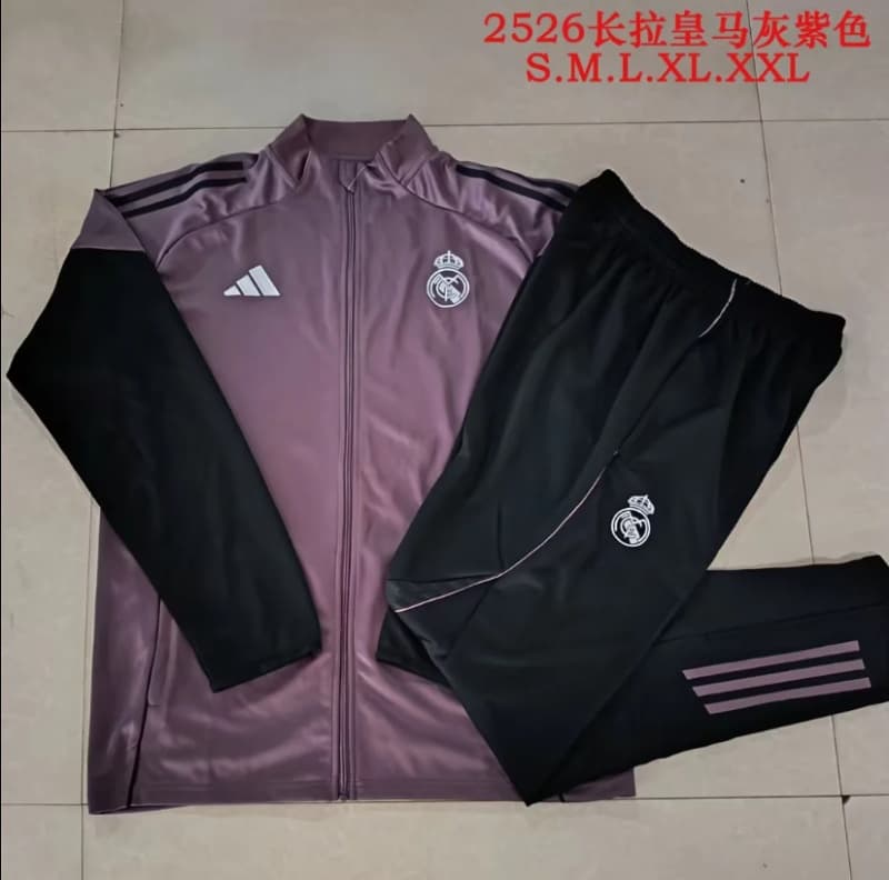 AAA Quality Real Madrid 25/26 Purple Soccer Tracksuit 02 AAA Quality Real Madrid 25/26 Purple Soccer Tracksuit 02