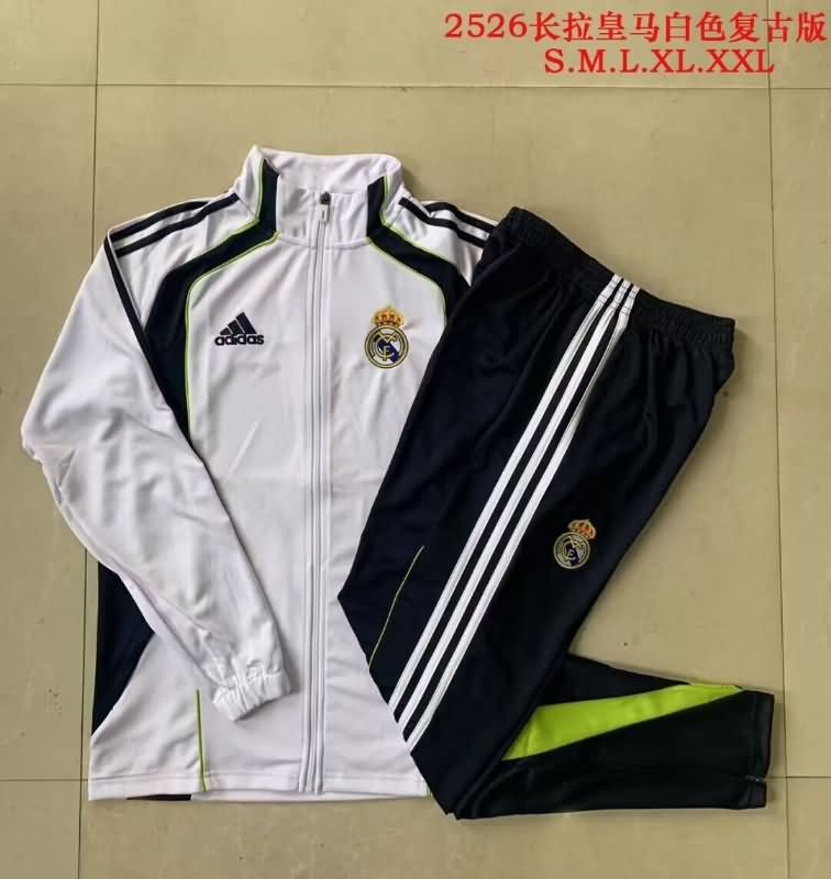 AAA Quality Real Madrid 25/26 White Soccer Tracksuit 03