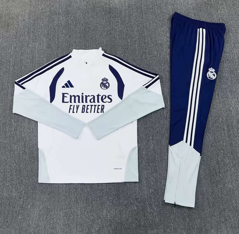 AAA Quality Real Madrid 25/26 White Soccer Tracksuit 18