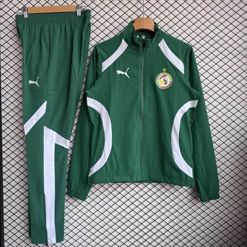 AAA Quality Senegal 2026 Green Soccer Tracksuit 02