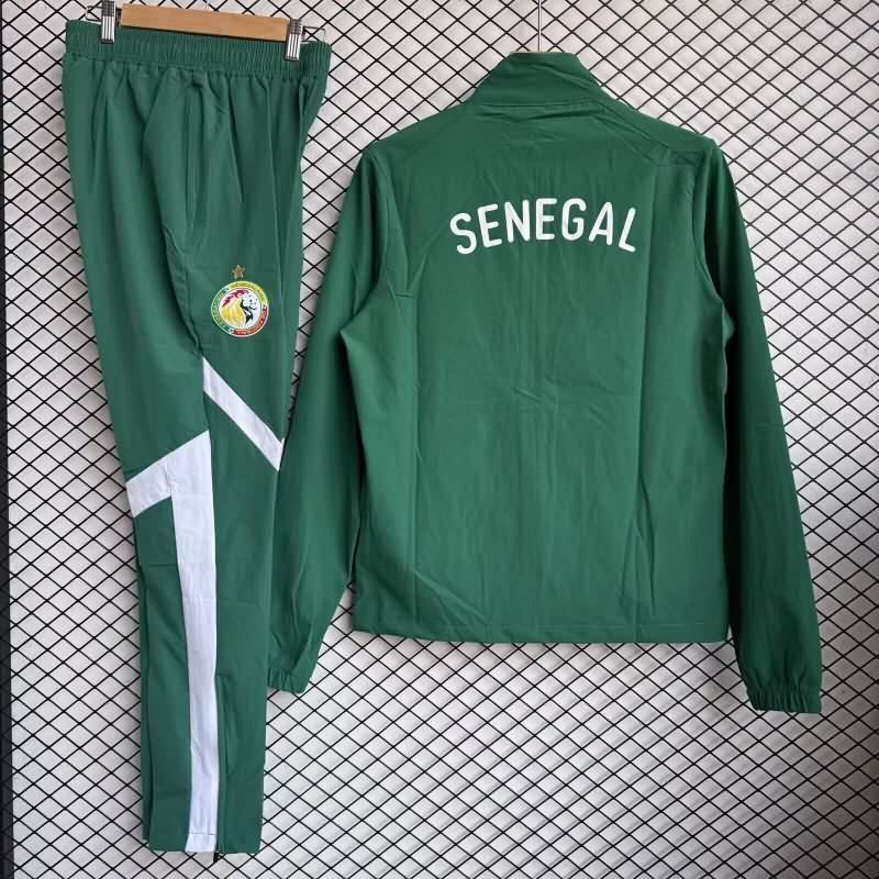 AAA Quality Senegal 2026 Green Soccer Tracksuit 02
