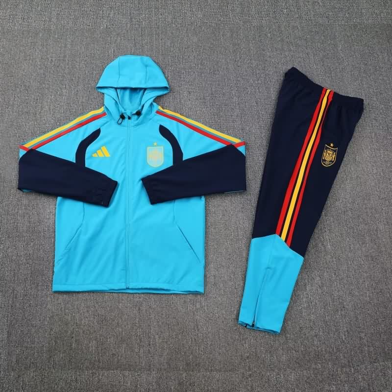 AAA Quality Spain 2026 Blue Soccer Tracksuit 02