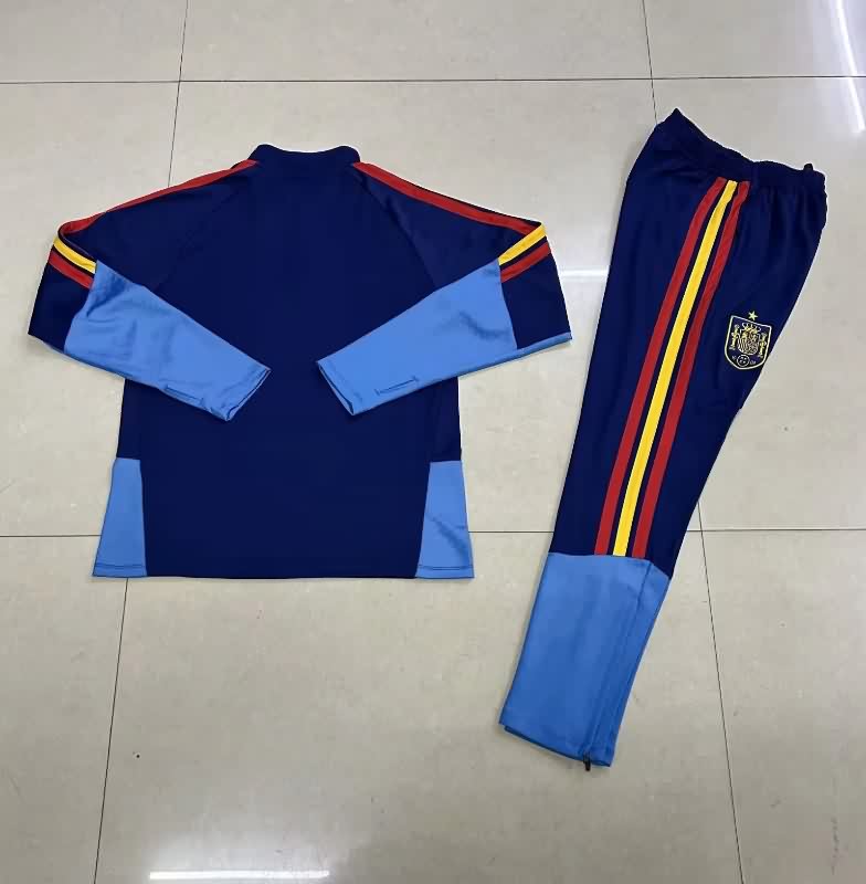 AAA Quality Spain 2026 Dark Blue Soccer Tracksuit