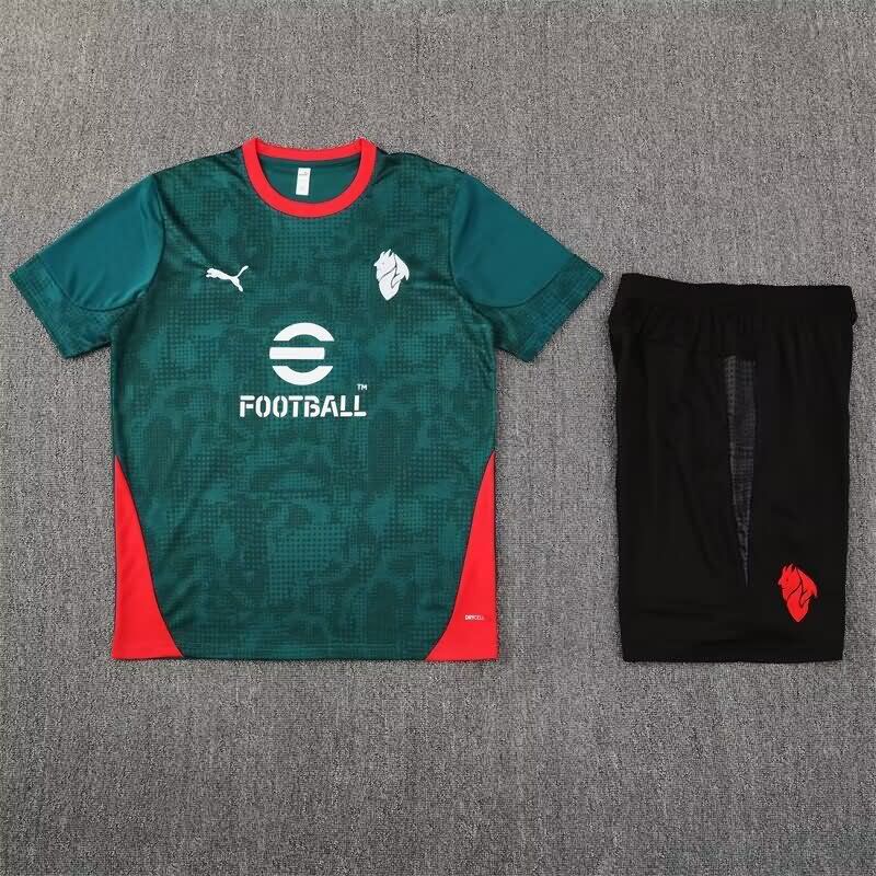 AAA Quality AC Milan 25/26 Green Soccer Training Sets