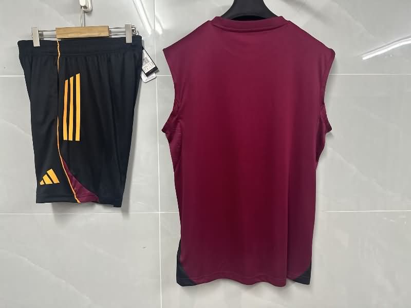 AAA Quality AS Roma 25/26 Red Soccer Training Sets 02