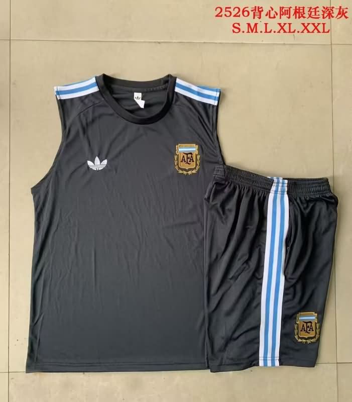 AAA Quality Argentina 2025 Dark Grey Soccer Training Sets