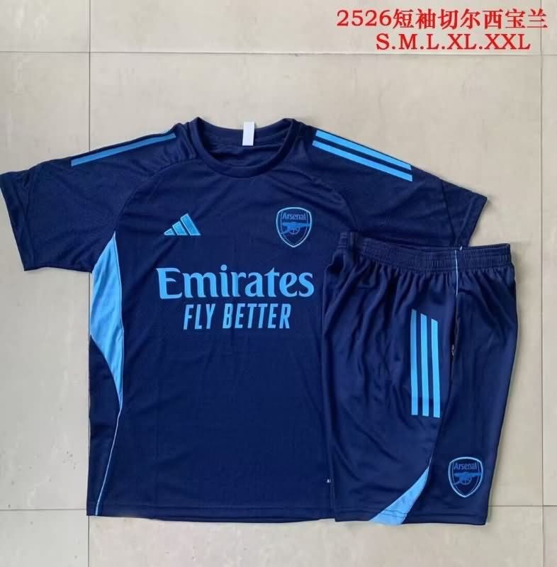 AAA Quality Arsenal 25/26 Dark Blue Soccer Training Sets 02