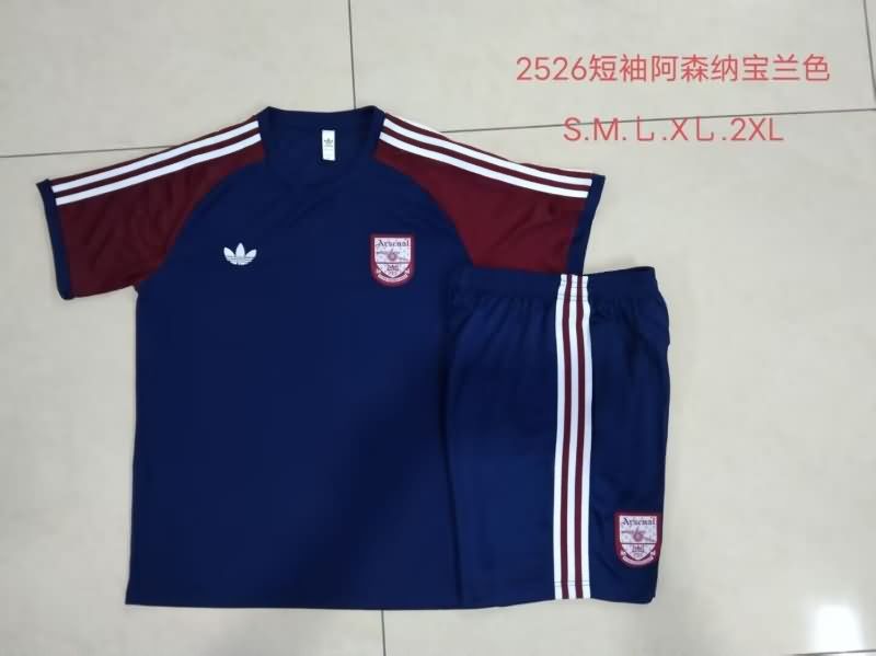 AAA Quality Arsenal 25/26 Dark Blue Soccer Training Sets 04