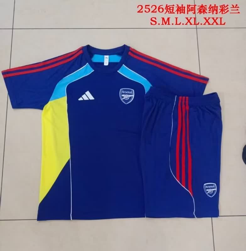 AAA Quality Arsenal 25/26 Dark Blue Soccer Training Sets 06
