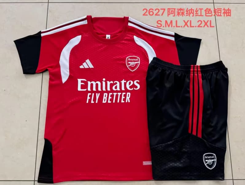 AAA Quality Arsenal 25/26 Red Soccer Training Sets 05