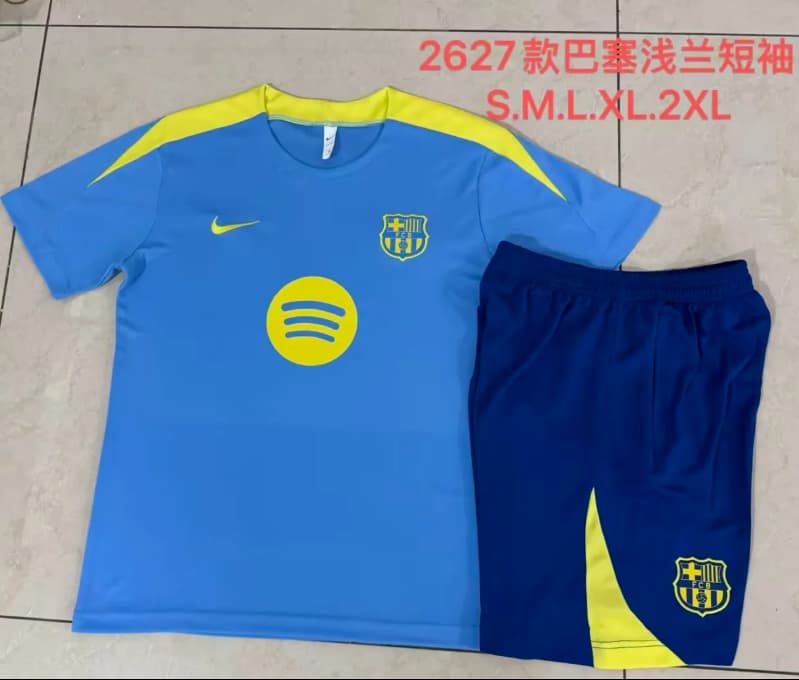 AAA Quality Barcelona 25/26 Blue Soccer Training Sets