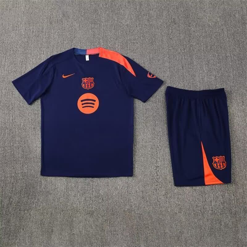 AAA Quality Barcelona 25/26 Dark Blue Soccer Training Sets 02