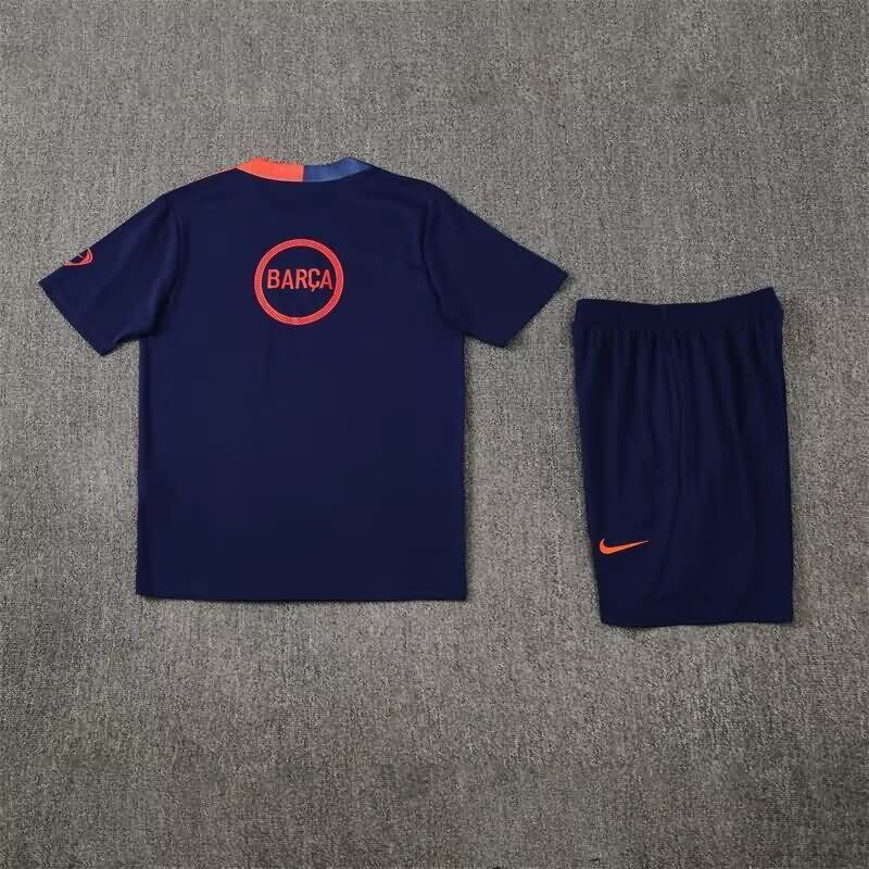 AAA Quality Barcelona 25/26 Dark Blue Soccer Training Sets 02
