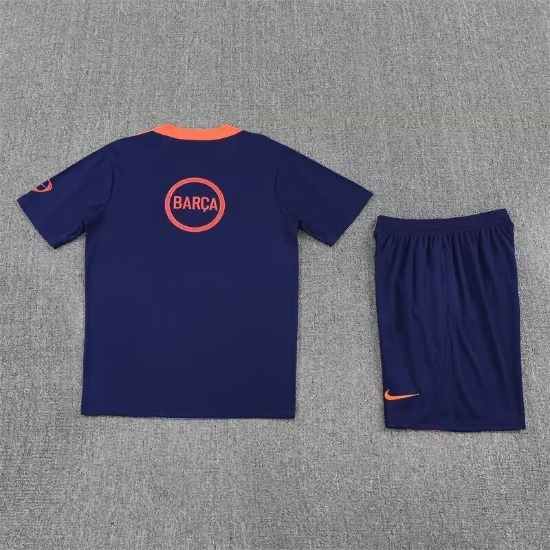 AAA Quality Barcelona 25/26 Dark Blue Soccer Training Sets 03