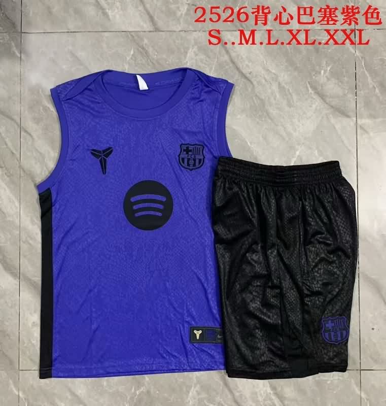 AAA Quality Barcelona 25/26 Purple Soccer Training Sets 02