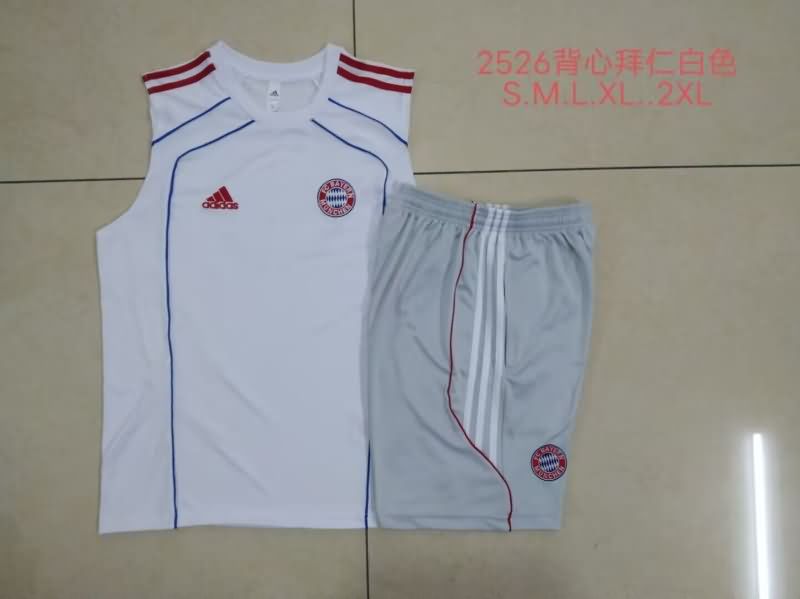 AAA Quality Bayern Munich 25/26 White Soccer Training Sets 04