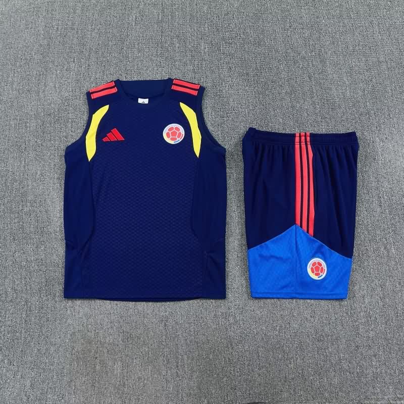 AAA Quality Colombia 2026 Dark Blue Soccer Training Sets AAA Quality Colombia 2026 Dark Blue Soccer Training Sets