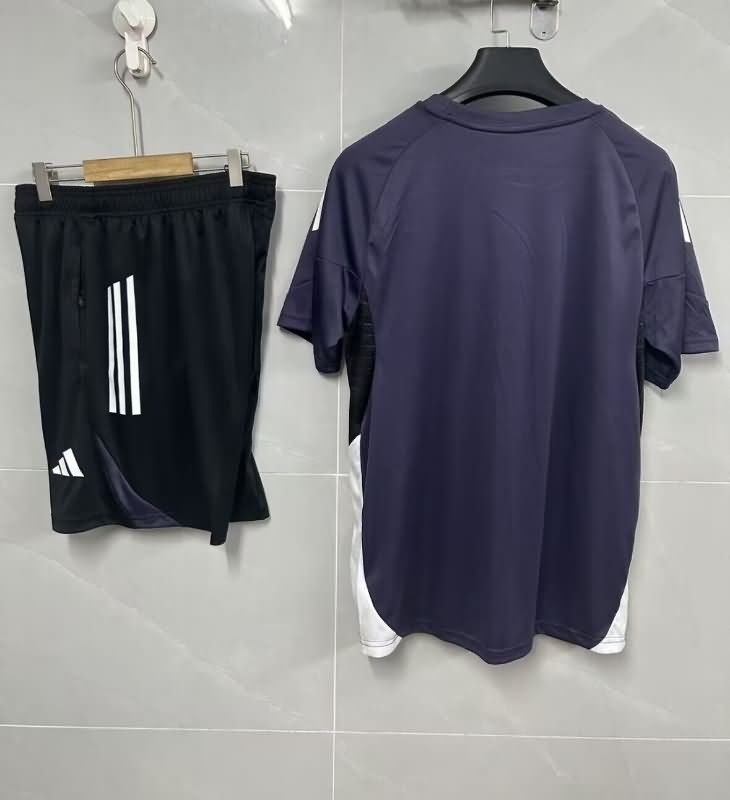 AAA Quality Manchester United 25/26 Dark Blue Soccer Training Sets