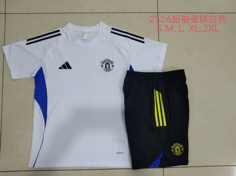AAA Quality Manchester United 25/26 White Soccer Training Sets 02 AAA Quality Manchester United 25/26 White Soccer Training Sets 02