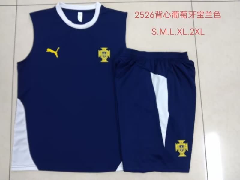 AAA Quality Portugal 2025 Dark Blue Soccer Training Sets 02 AAA Quality Portugal 2025 Dark Blue Soccer Training Sets 02