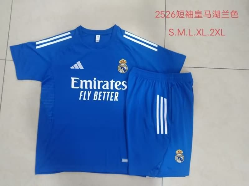 AAA Quality Real Madrid 25/26 Blue Soccer Training Sets AAA Quality Real Madrid 25/26 Blue Soccer Training Sets