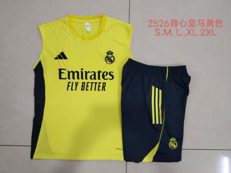AAA Quality Real Madrid 25/26 Yellow Soccer Training Sets