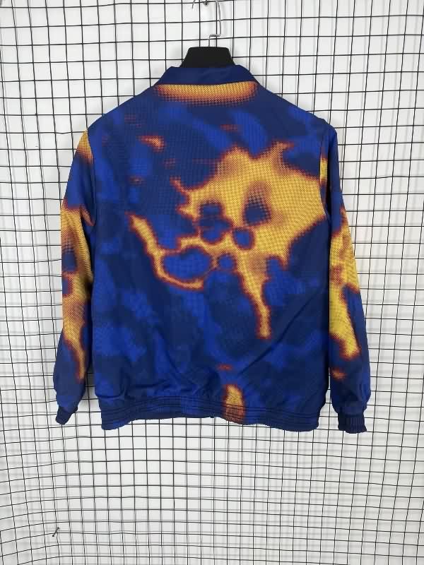 AAA Quality Ajax 25/26 Dark Blue Reversible Soccer Windbreaker