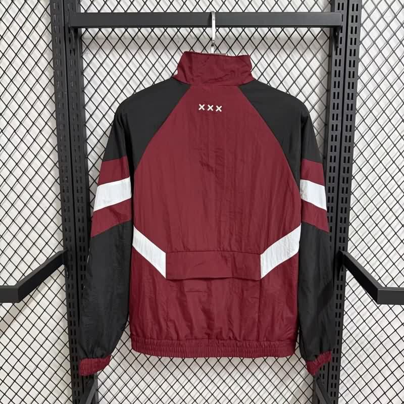 AAA Quality Ajax 25/26 Red Soccer Windbreaker