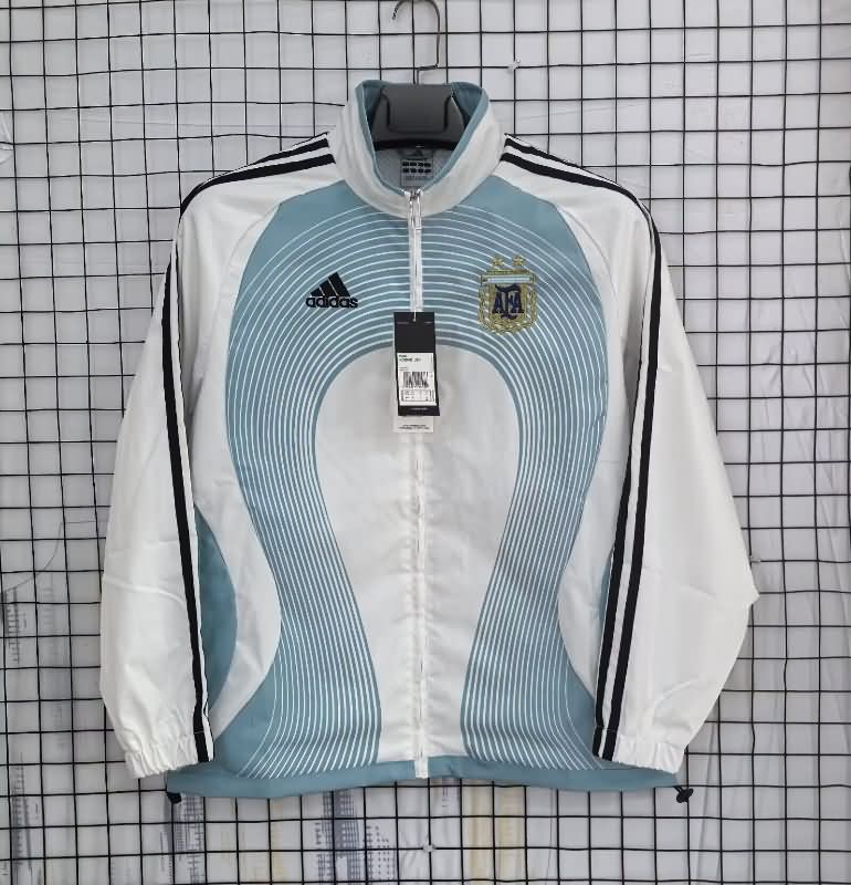 AAA Quality Argentina 2025 White Soccer Windbreaker AAA Quality Argentina 2025 White Soccer Windbreaker