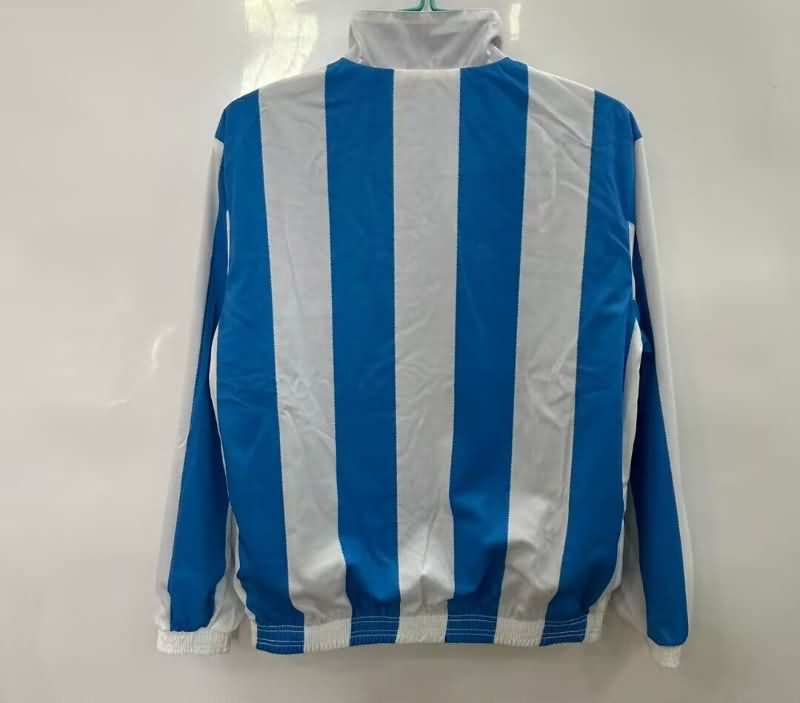 AAA Quality Argentina 2025 White Blue Reversible Soccer Windbreaker