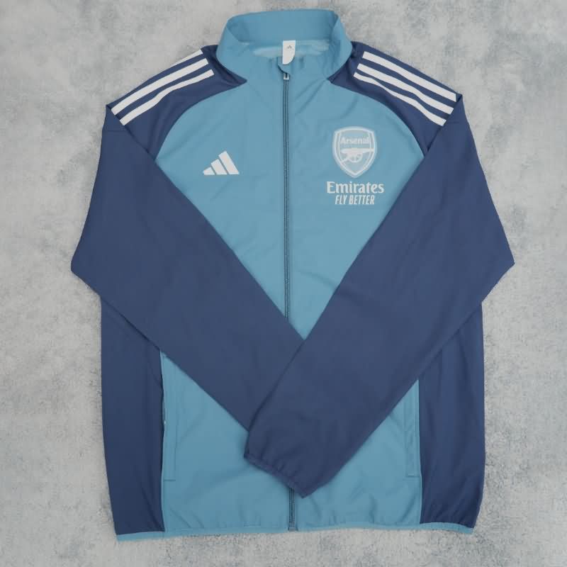 AAA Quality Arsenal 25/26 Blue Soccer Windbreaker AAA Quality Arsenal 25/26 Blue Soccer Windbreaker