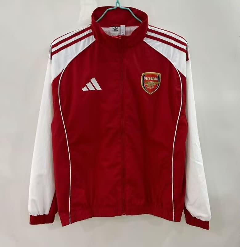 AAA Quality Arsenal 25/26 Red Soccer Windbreaker AAA Quality Arsenal 25/26 Red Soccer Windbreaker