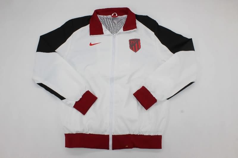 AAA Quality Atletico Madrid 25/26 White Soccer Windbreaker AAA Quality Atletico Madrid 25/26 White Soccer Windbreaker