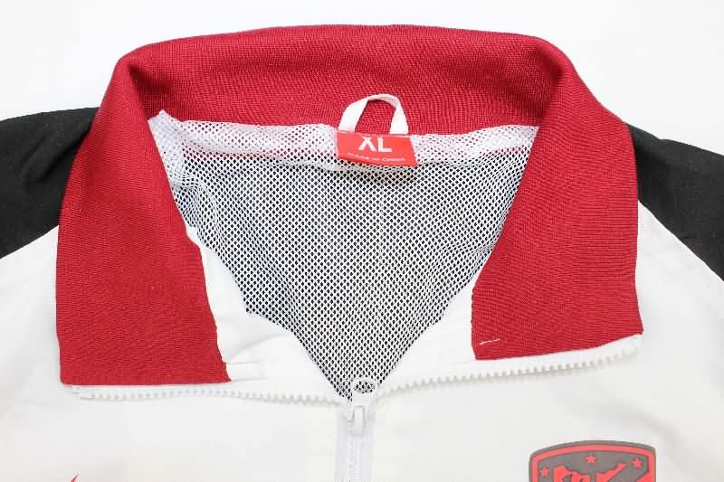 AAA Quality Atletico Madrid 25/26 White Soccer Windbreaker