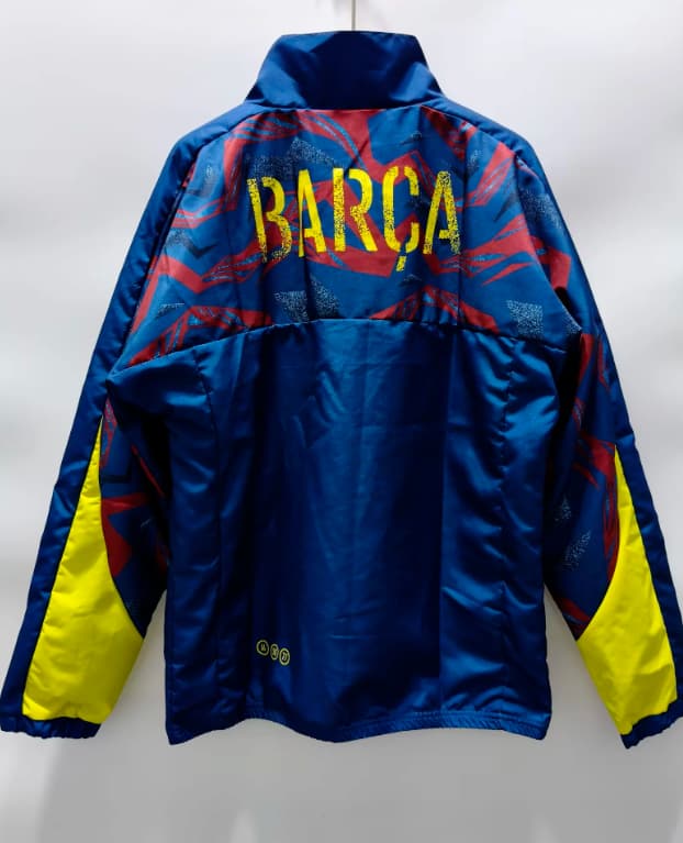 AAA Quality Barcelona 25/26 Blue Soccer Windbreaker 02