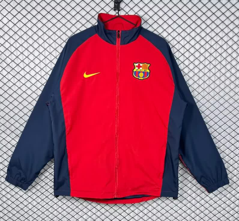 AAA Quality Barcelona 25/26 Red Soccer Windbreaker