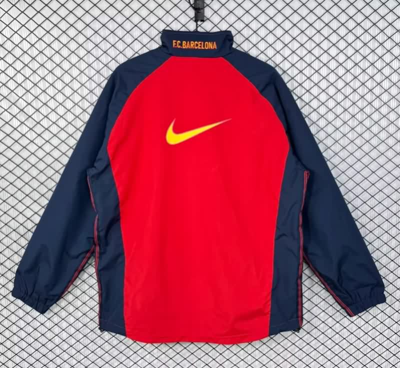 AAA Quality Barcelona 25/26 Red Soccer Windbreaker