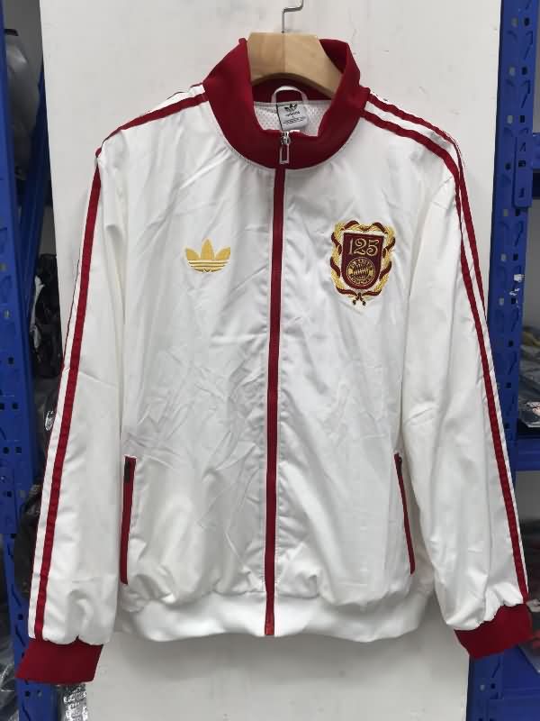 AAA Quality Bayern Munich 25/26 White Soccer Windbreaker