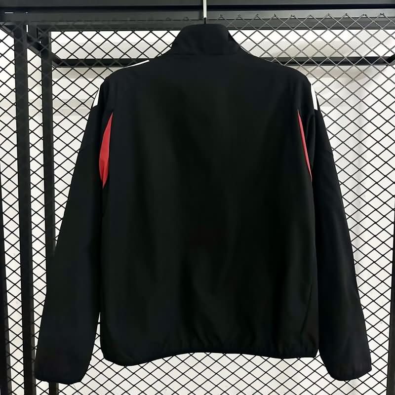 AAA Quality Benfica 25/26 Black Soccer Windbreaker