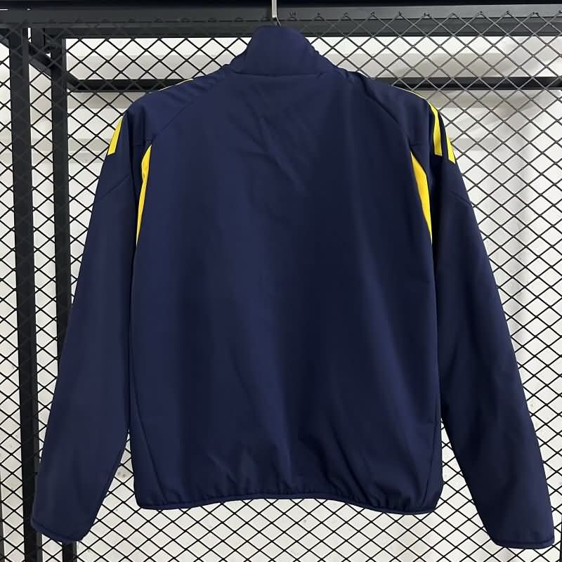 AAA Quality Boca Juniors 25/26 Dark Blue Soccer Windbreaker