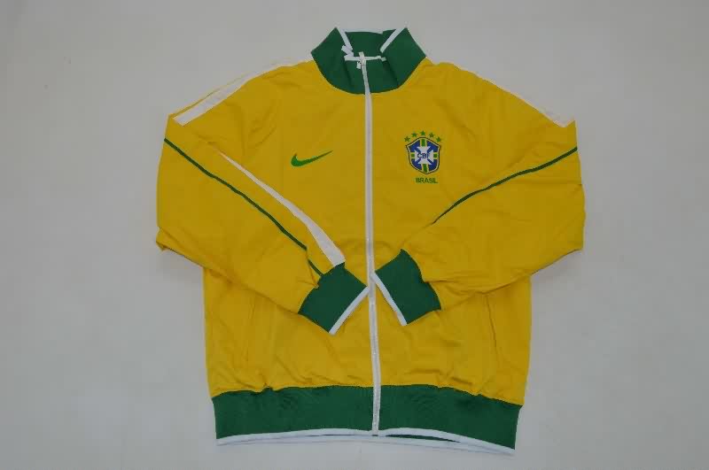 AAA Quality Brazil 2025 Yellow Soccer Windbreaker