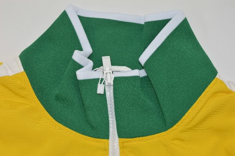 AAA Quality Brazil 2025 Yellow Soccer Windbreaker