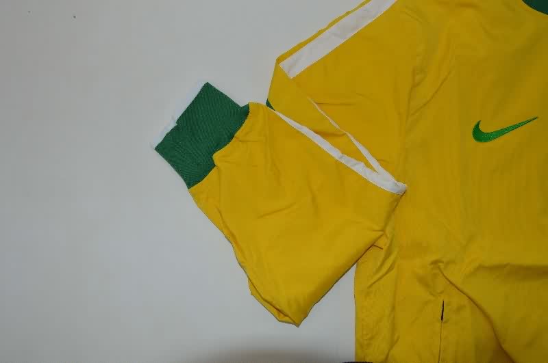 AAA Quality Brazil 2025 Yellow Soccer Windbreaker